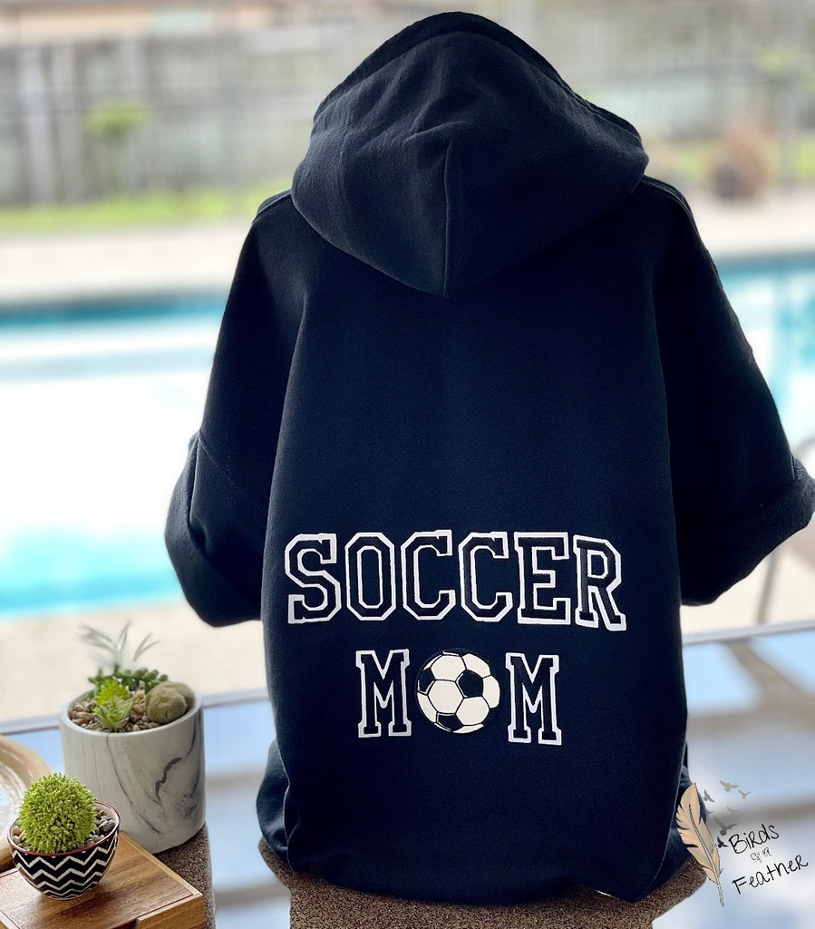 Bling Hoodie String Sports Mom Short Sleeve Hoodie – Birds Of A Feather